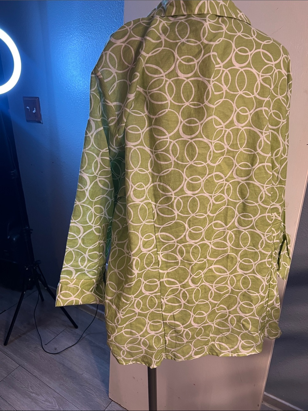 Harve Benard Lime Green and White Printed Skirt - Picture 3 of 12